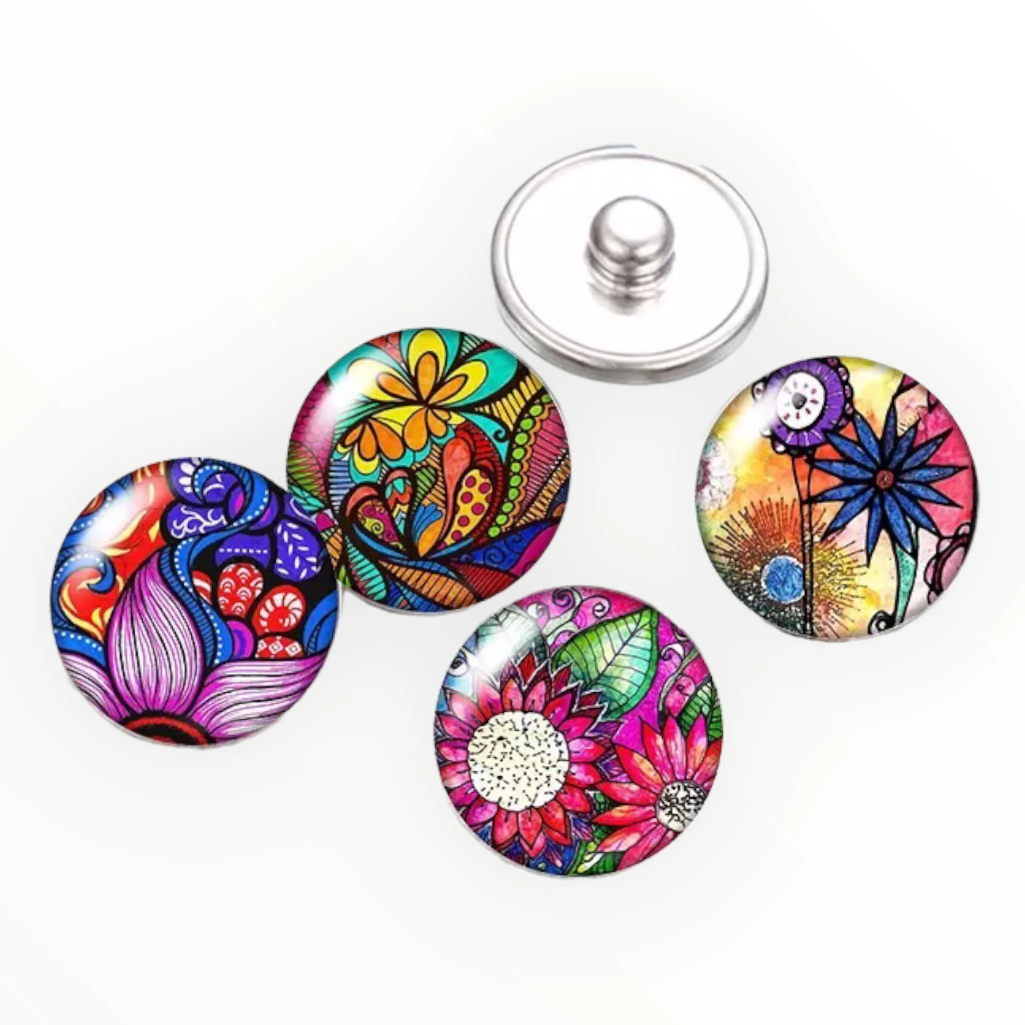 Metal Hairpin click / chunk button 0132