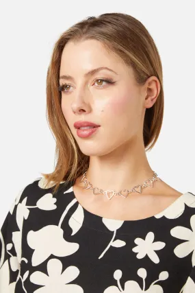 Metal Hearts Choker