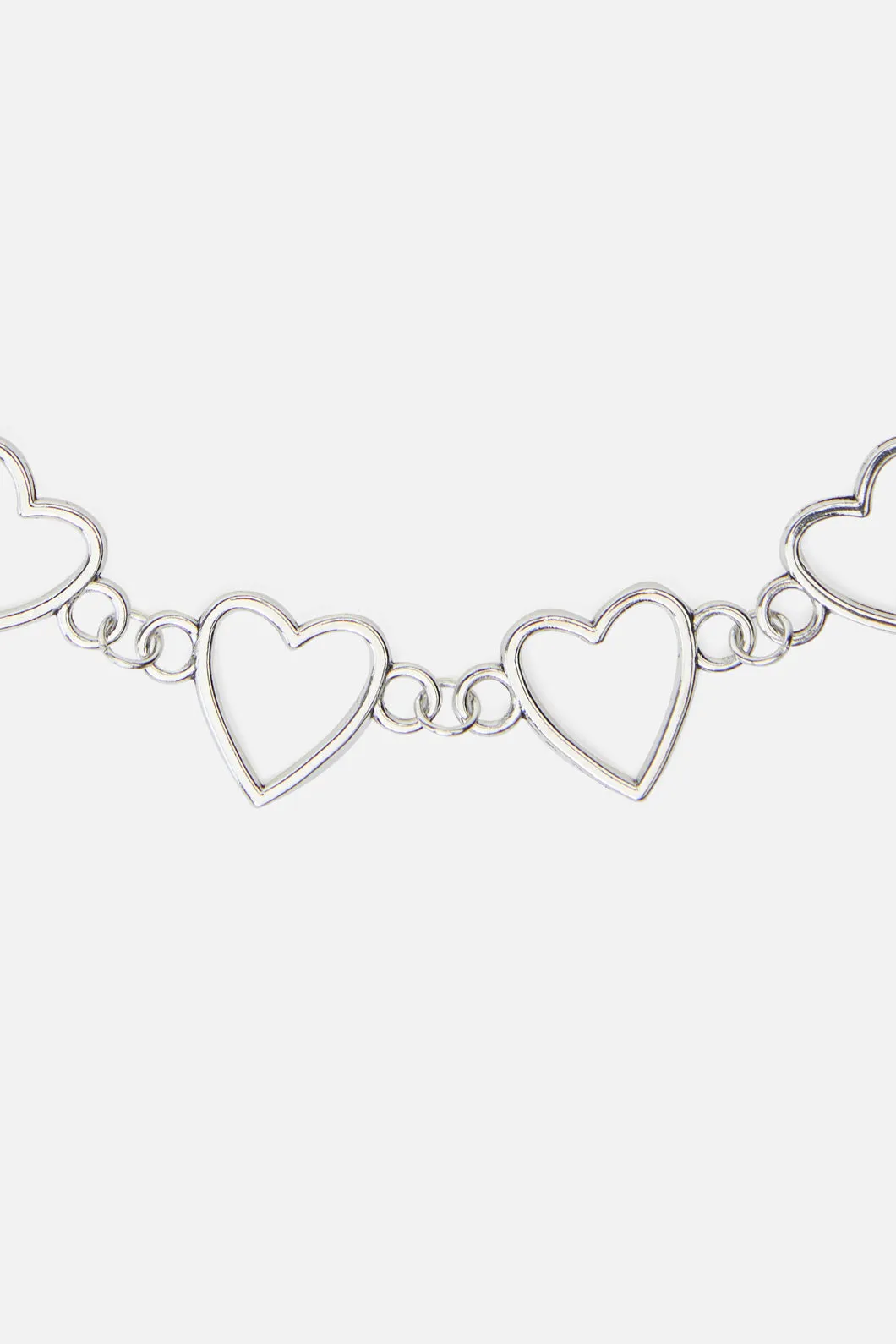 Metal Hearts Choker