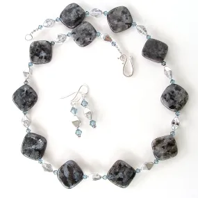 Micah: Black Gem Necklace Set
