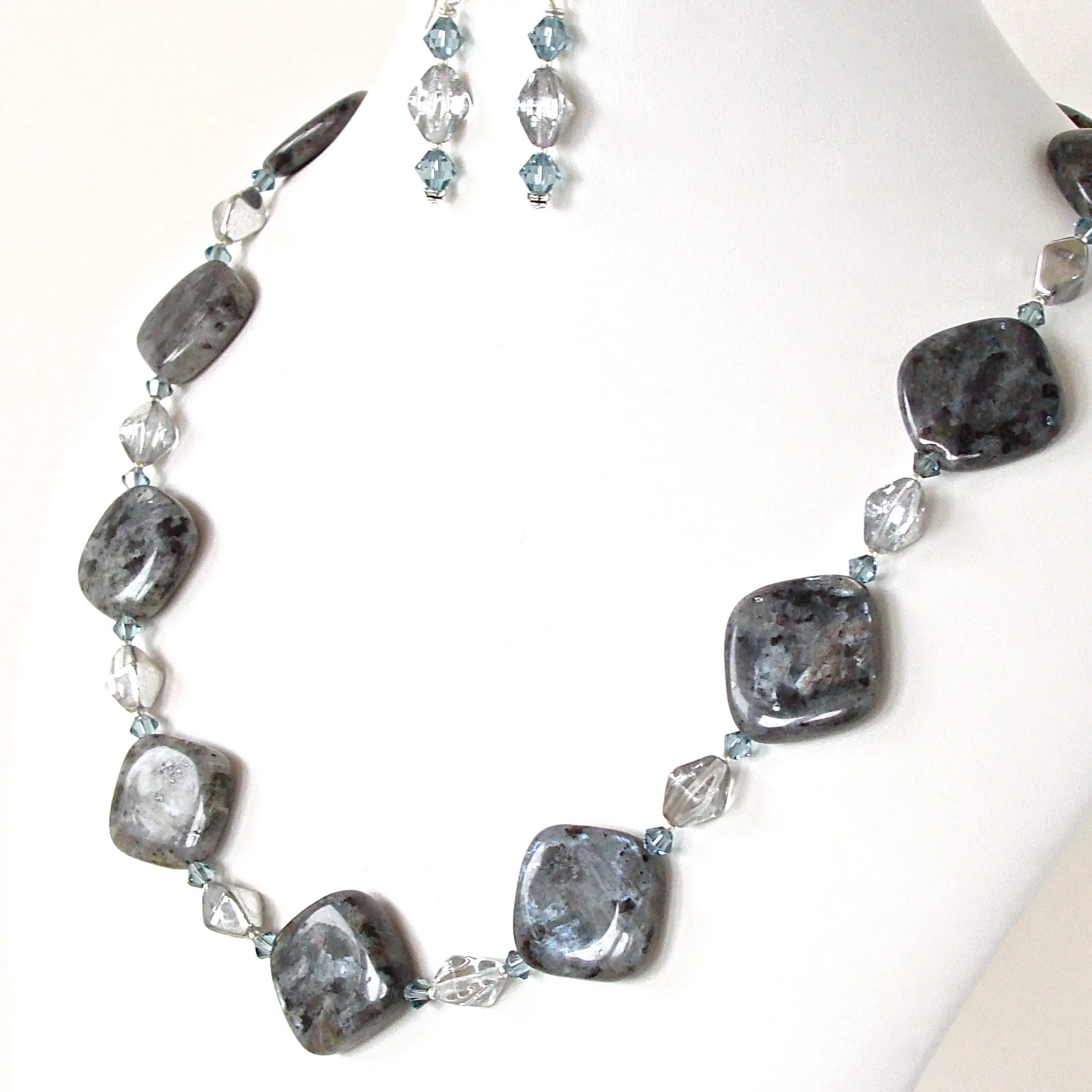 Micah: Black Gem Necklace Set