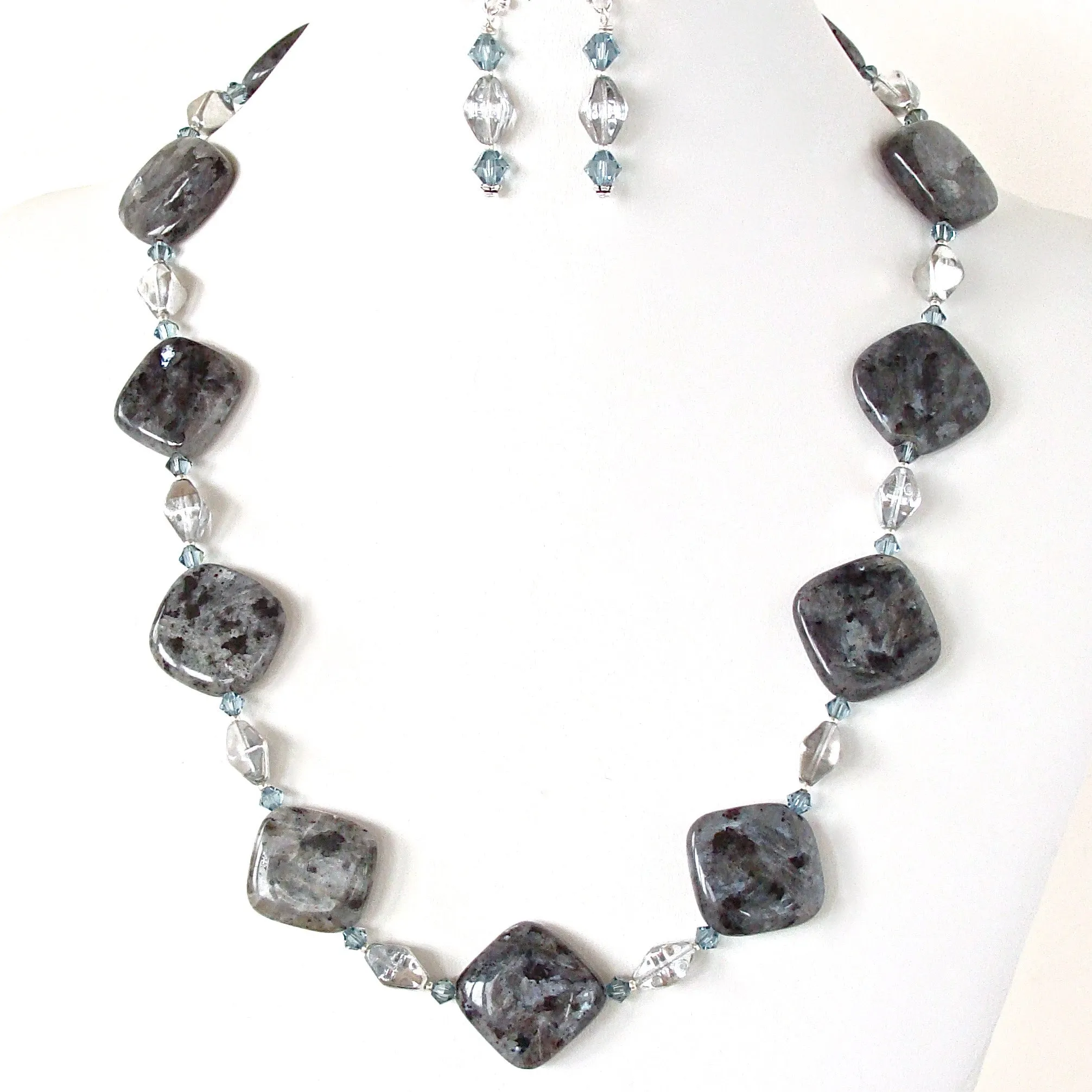 Micah: Black Gem Necklace Set