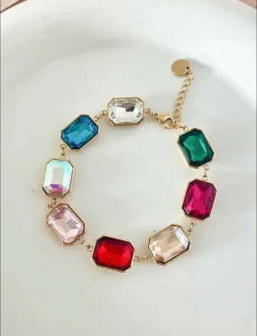 Multi-Colored Gemstone Bracelet