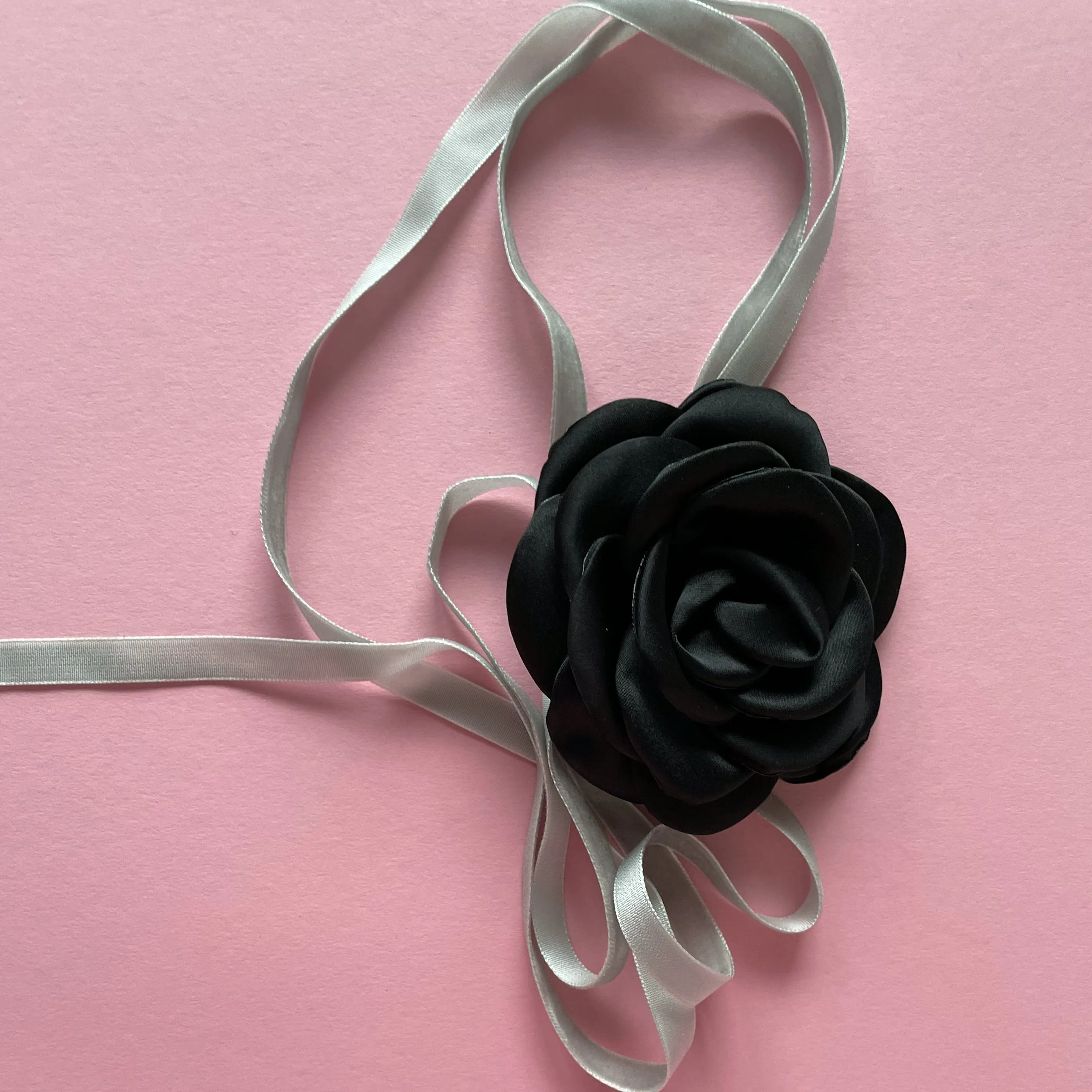 Multiflower - Satin - 9 cm - Black