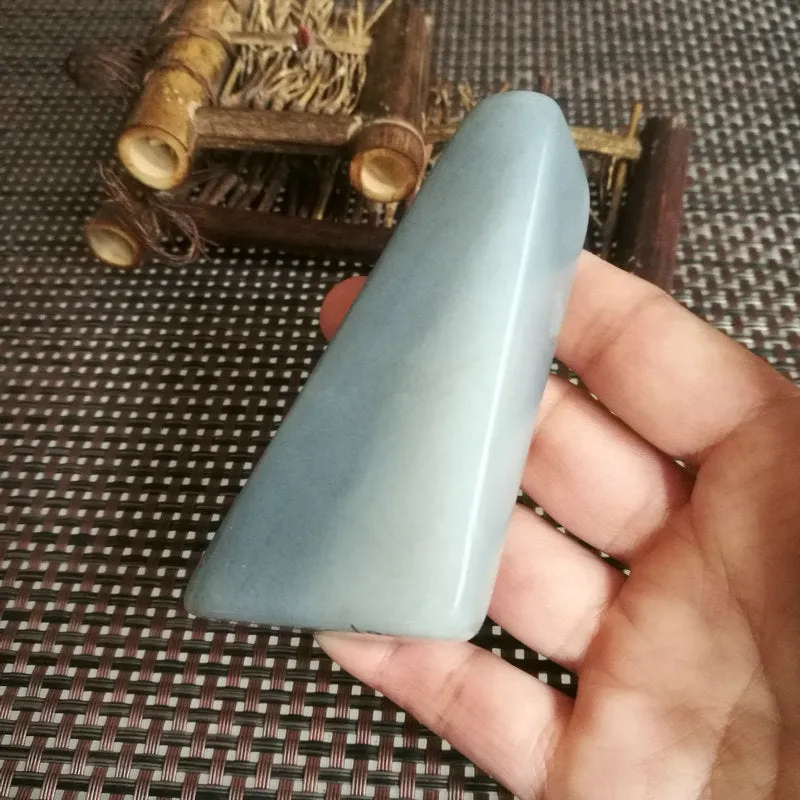 Natural Hetian Jade Rough Nephrite Raw (181g, 7.5X4.7X2.5cm)