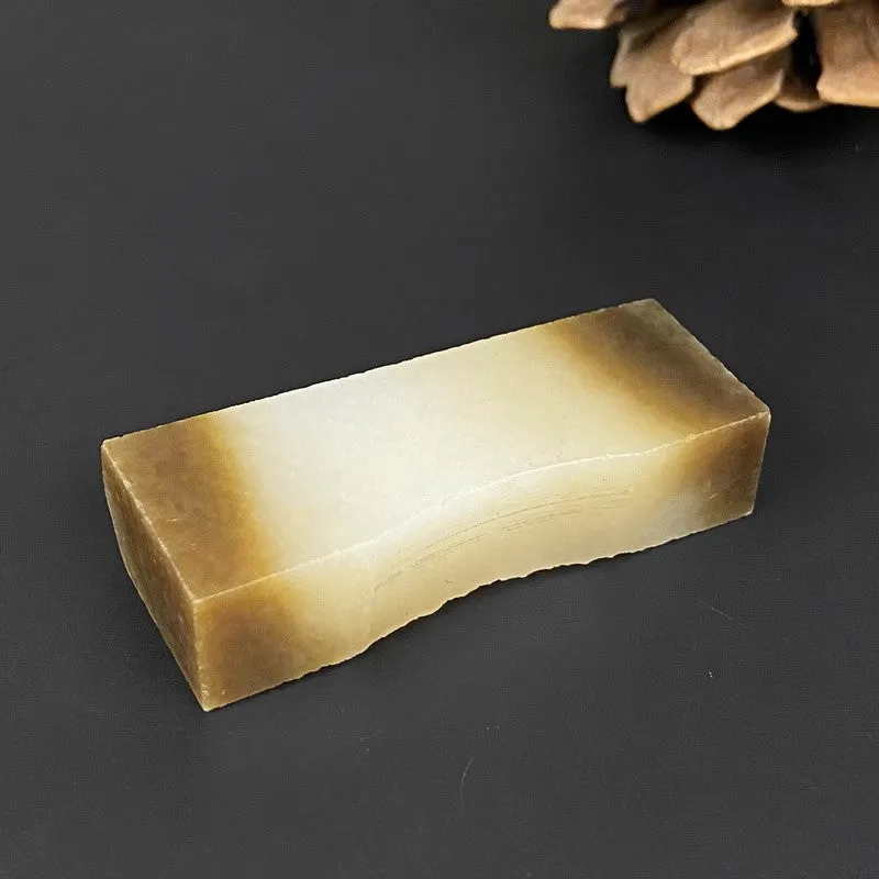 Natural Hetian Jade Rough Nephrite Raw (35g,5.3X1.8X1.2cm)
