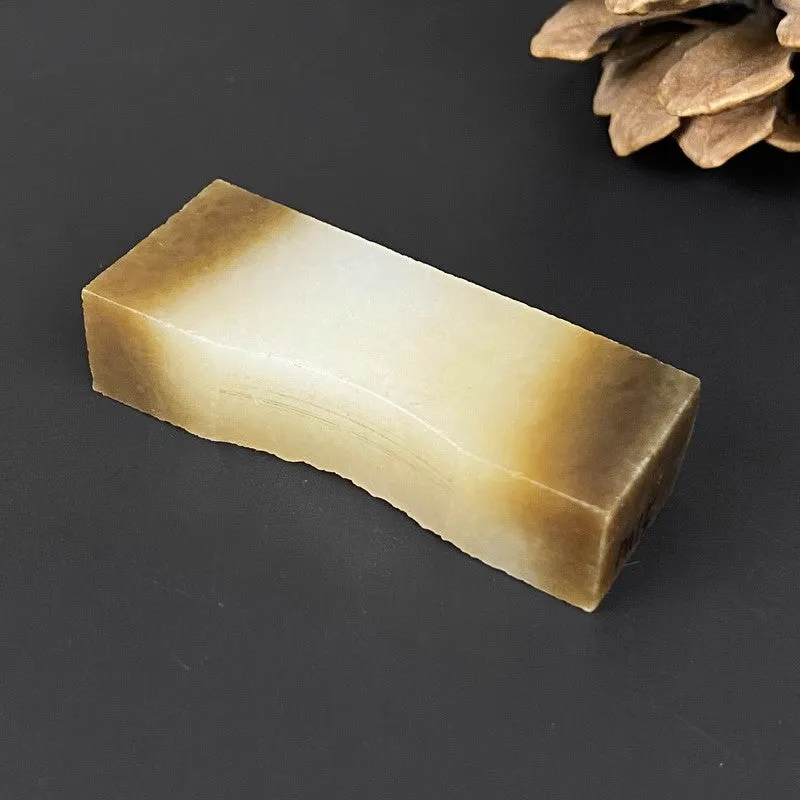 Natural Hetian Jade Rough Nephrite Raw (35g,5.3X1.8X1.2cm)