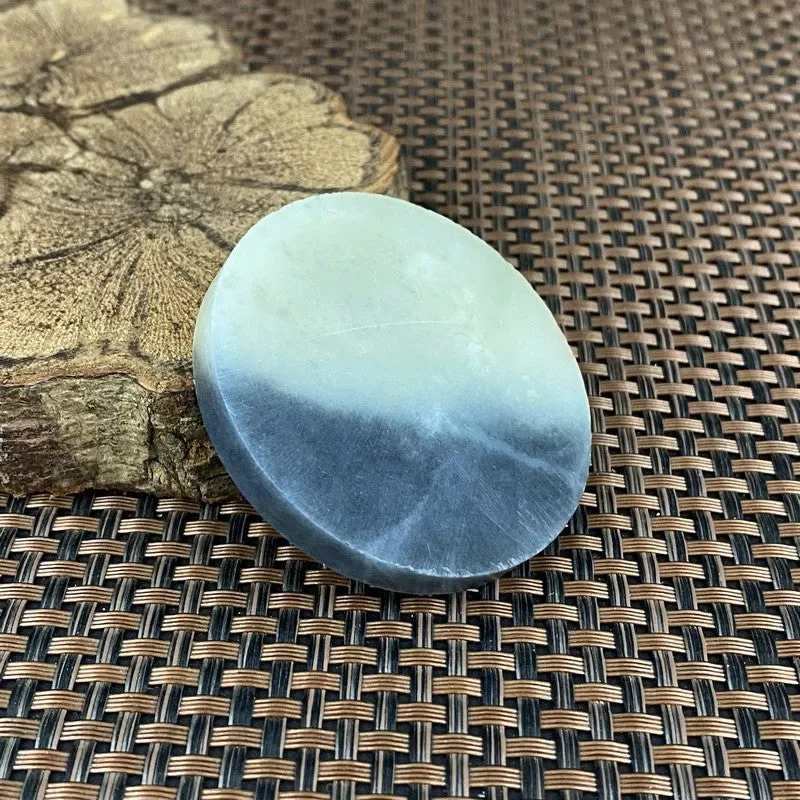 Natural Hetian Jade Rough Nephrite Raw (48g,5.5X0.7cm)