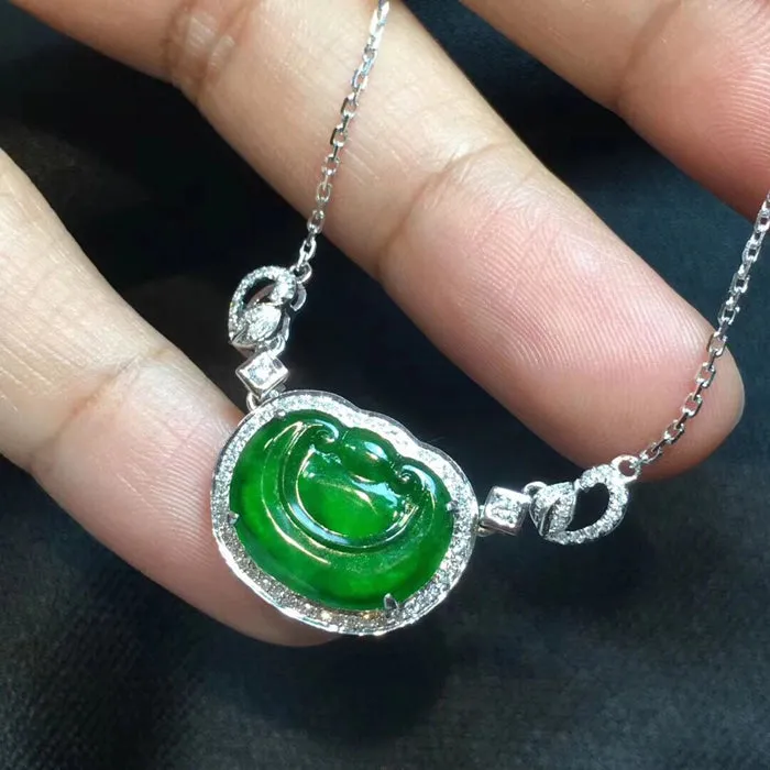 Natural Jade Necklace Jadeite Necklace NNE027
