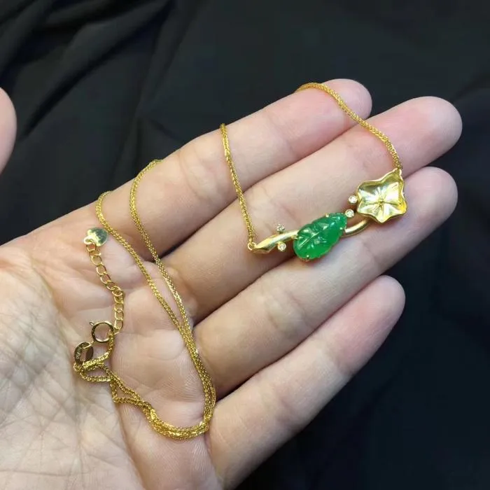 Natural Jade Necklace Jadeite Necklace NNE060