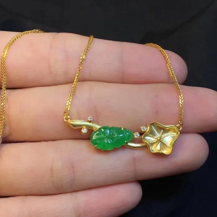 Natural Jade Necklace Jadeite Necklace NNE060