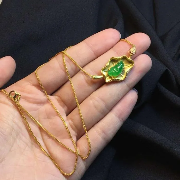 Natural Jade Necklace Jadeite Necklace NNE063