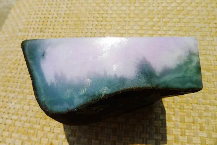 Natural Jade Rough Jadeite Raw (1.63kg,12.6X9.3X5.9cm)