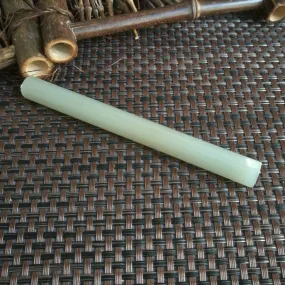 Natural Kunlun Jade Rough Nephrite Raw (38g,11.8X1.2cm)