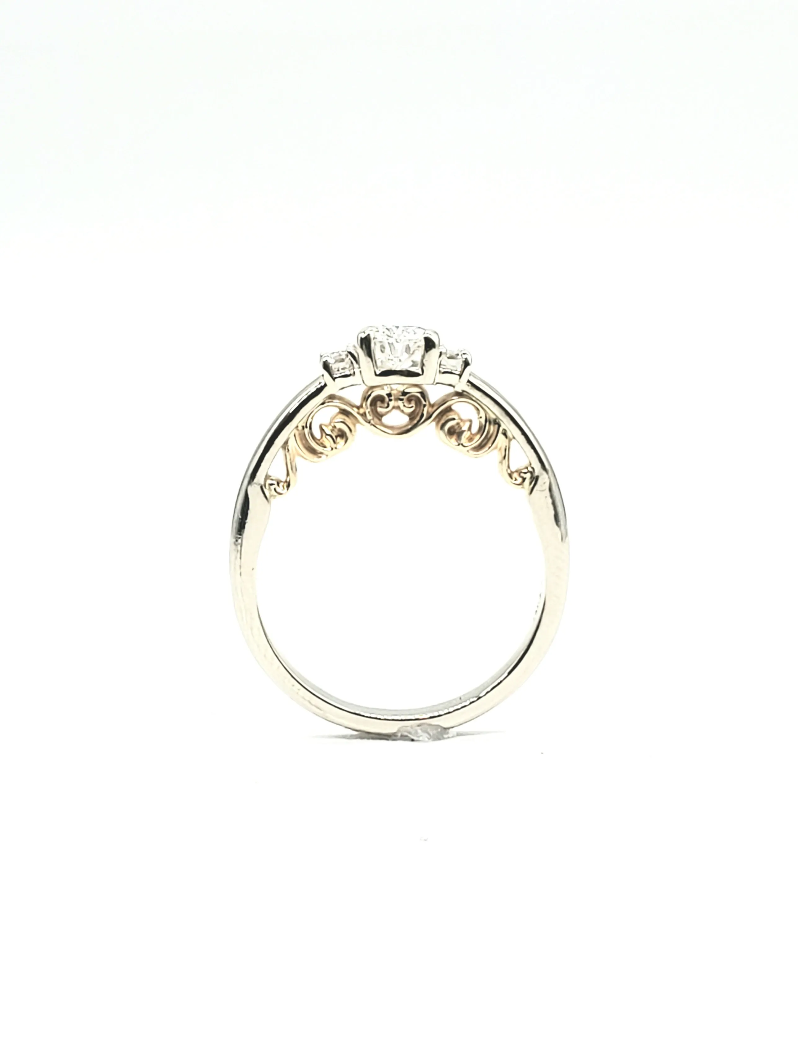 NEW 14k Diamond Pear Ring