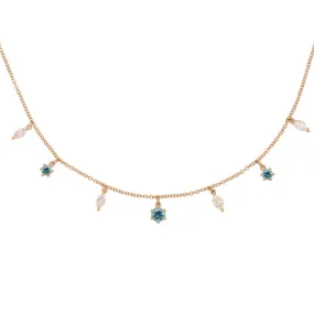 Pacifica Marquise Fringe Necklace