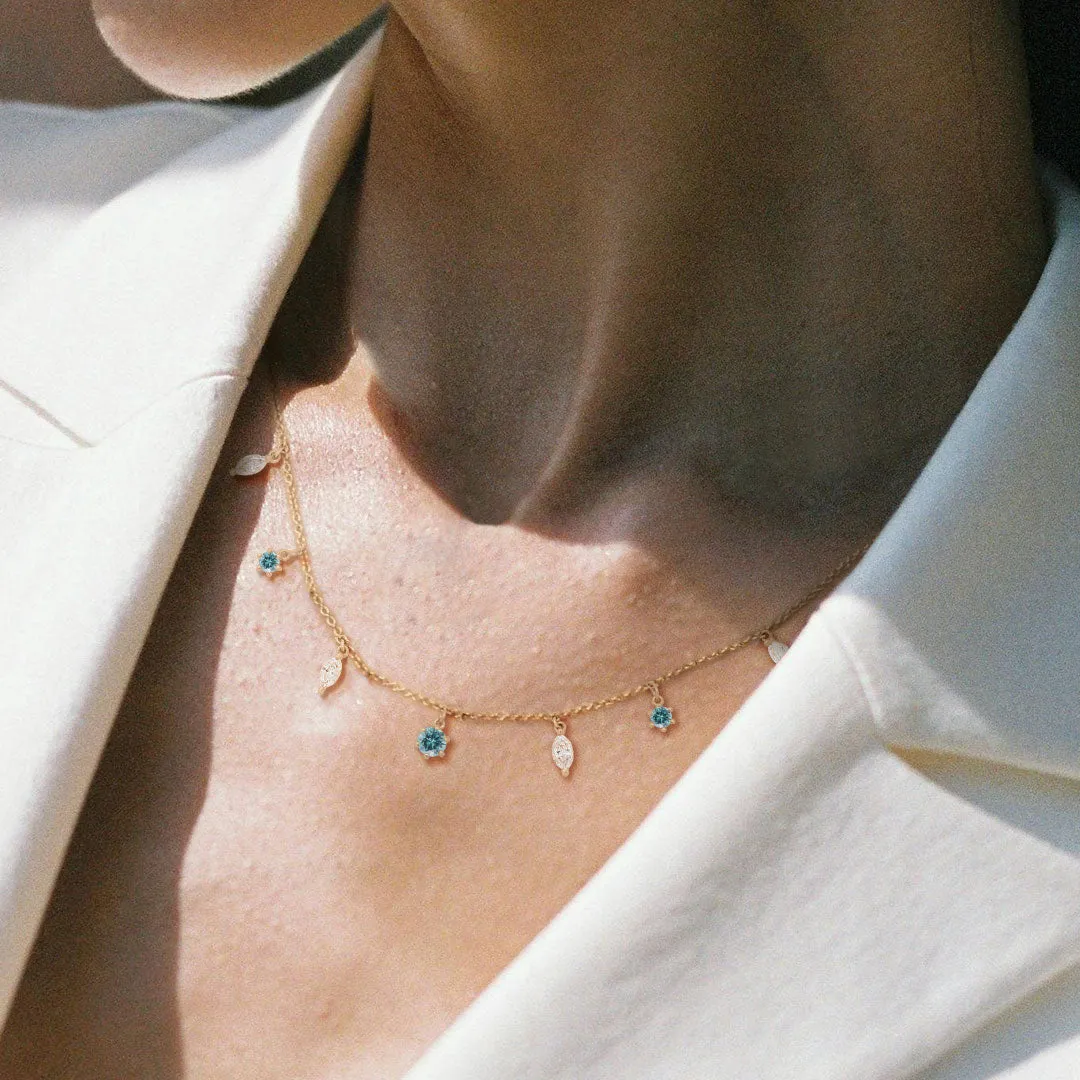 Pacifica Marquise Fringe Necklace