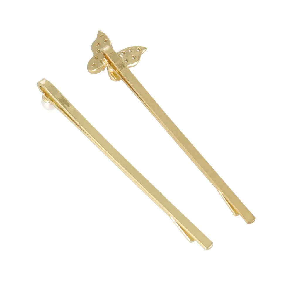 Pave Butterfly Hairpin Set