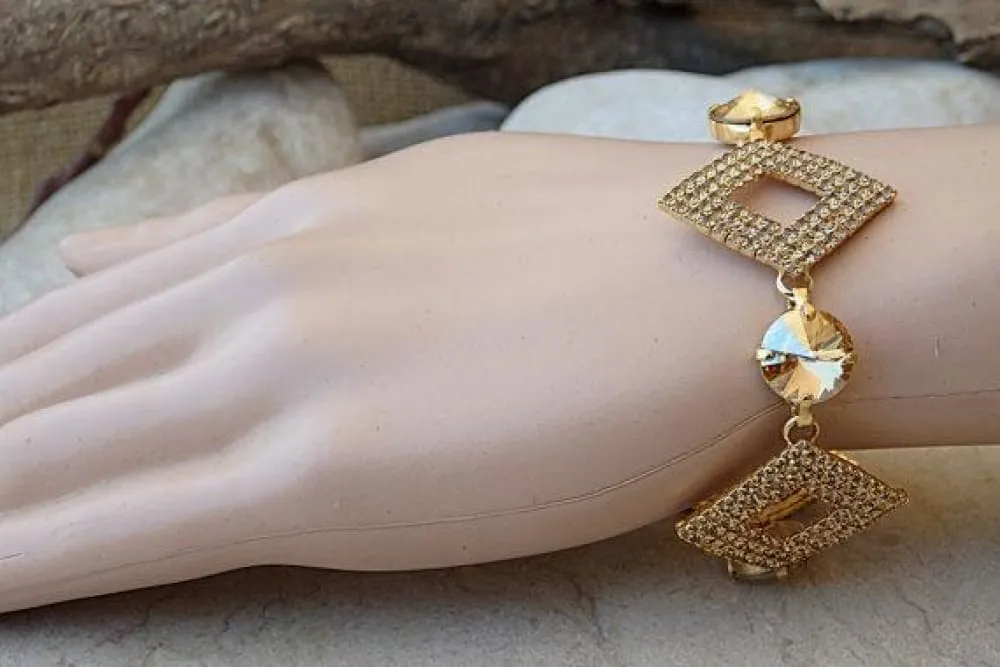 Pave Rhombus Jewelry set
