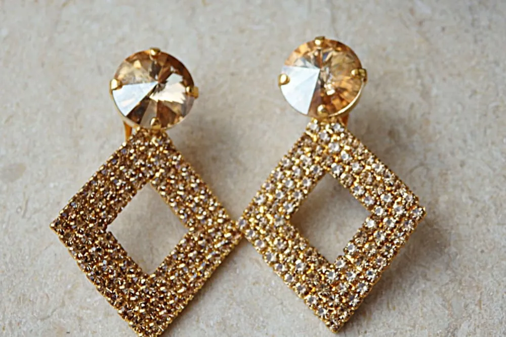 Pave Rhombus Jewelry set