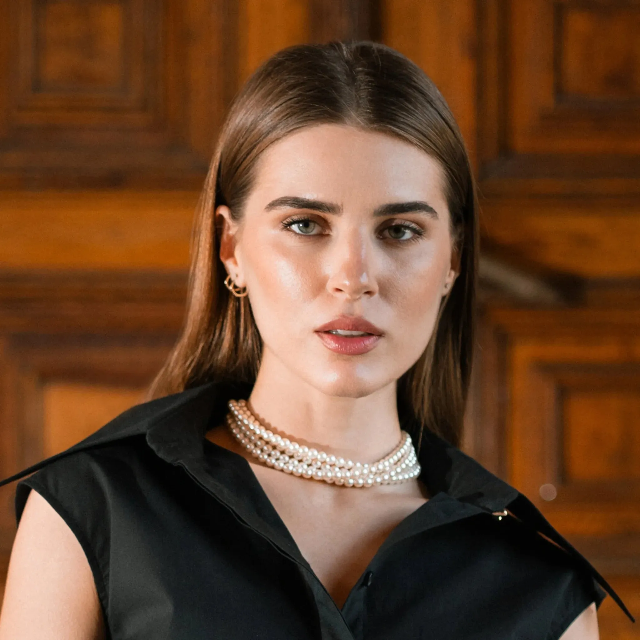 Pearl necklace 4 rows
