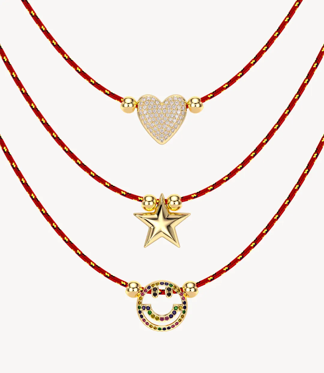 Personalised Solo Luxe Charm Cord Necklace