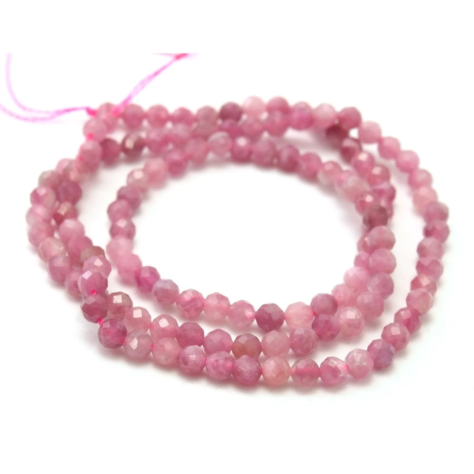 Pink Sapphire Faceted Rounds 3mm