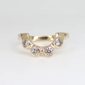 Regal Crown Ring White Diamond Wedder