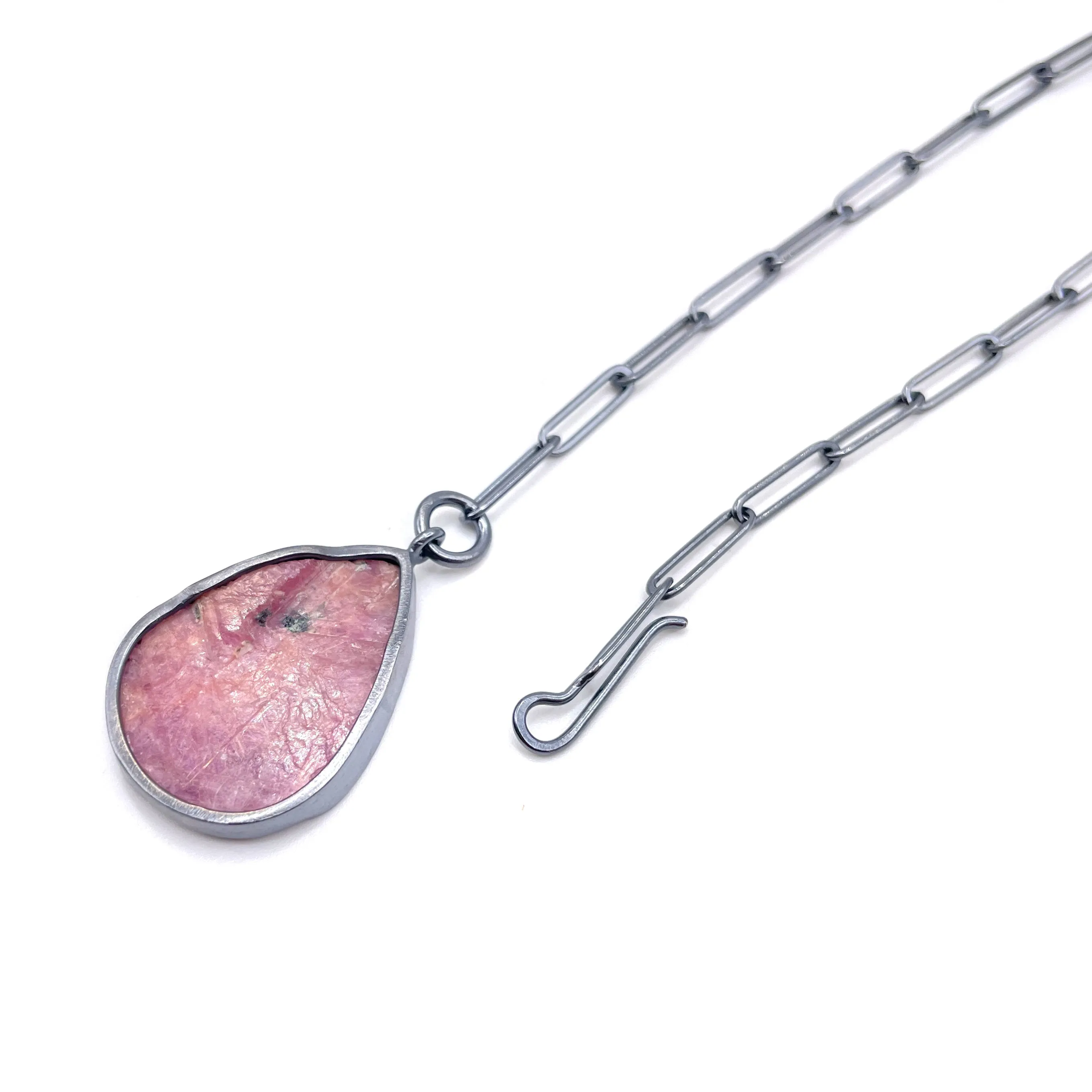 Rough Sapphire Lariat Necklace