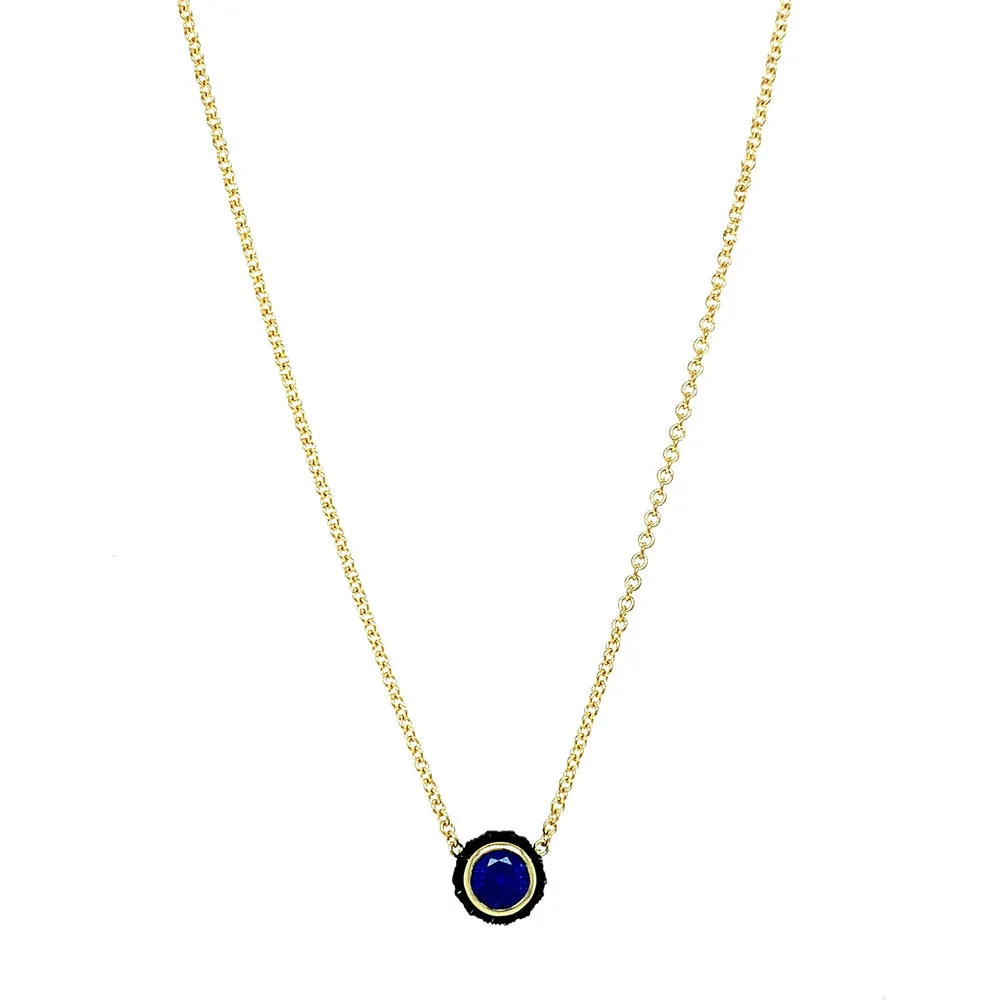 Royal Blue Montana Sapphire Necklace - "Chroma"