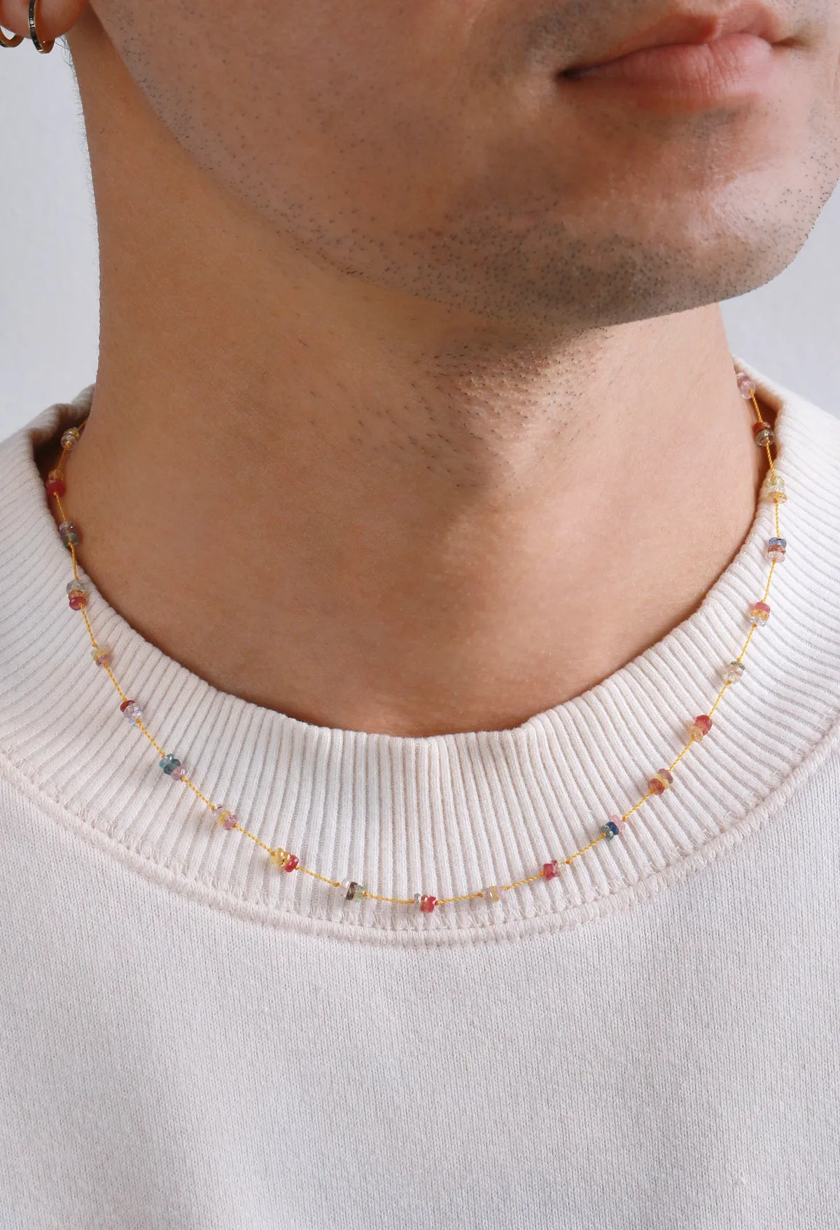 Sapphire Bead Necklace by See Real Flowers