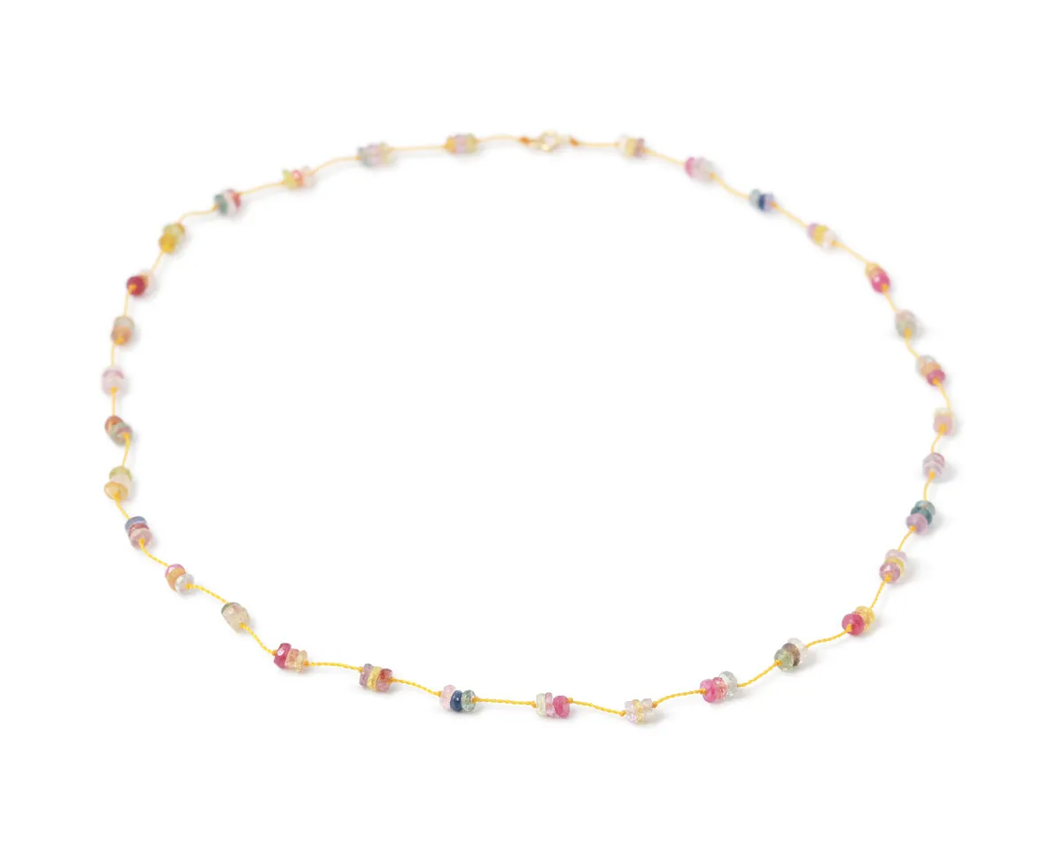 Sapphire Bead Necklace by See Real Flowers
