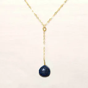 Sapphire Lariat Necklace