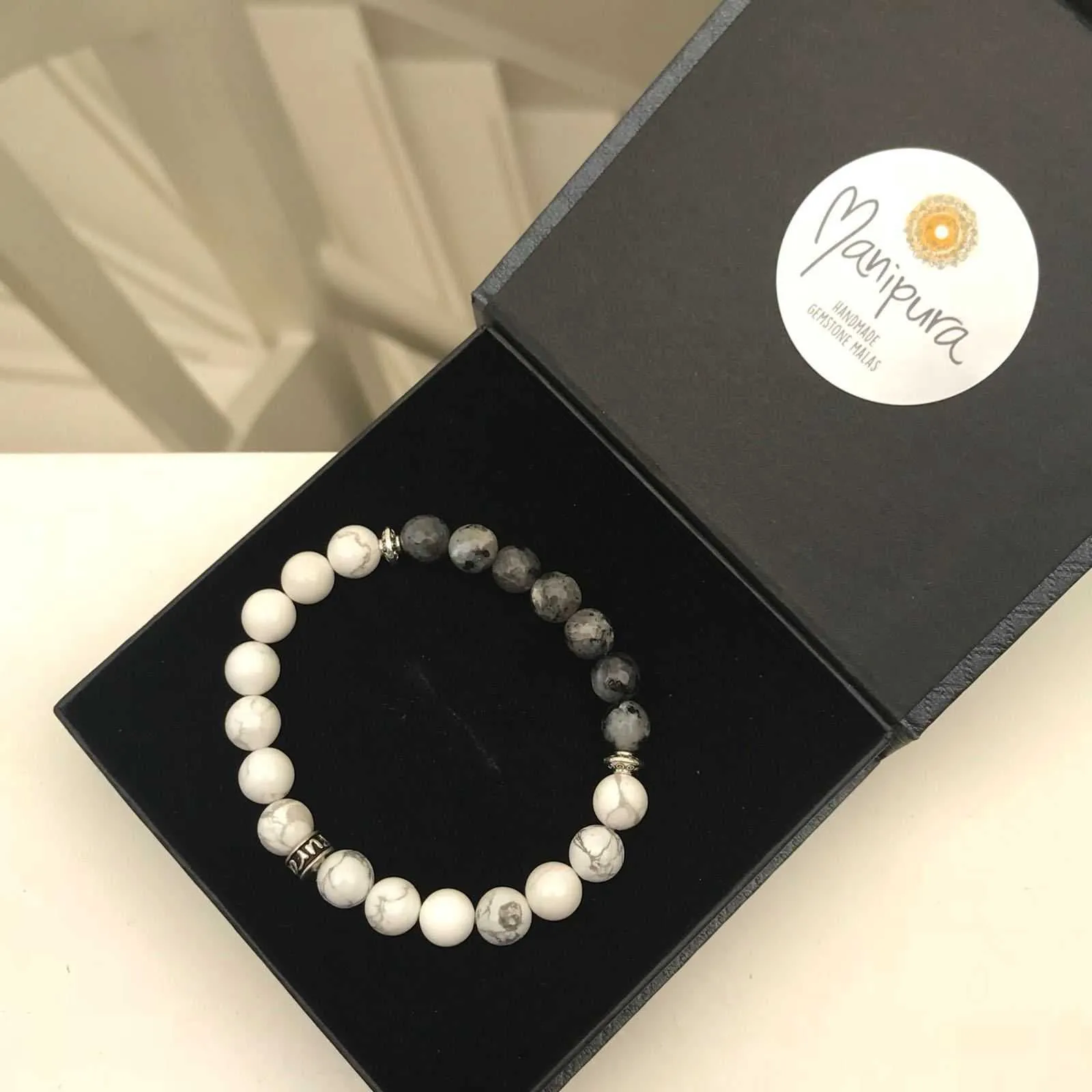 Shades of Grey Gemstone Bracelet