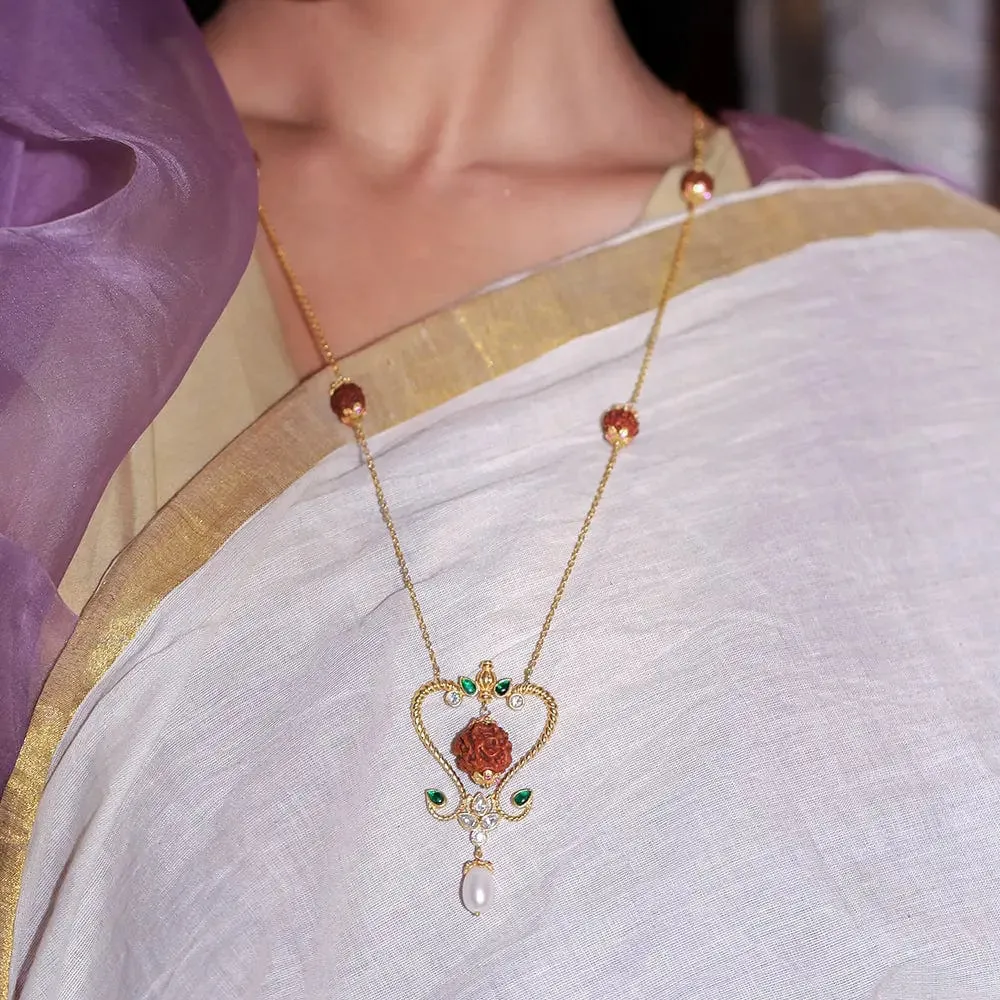 Silver 92.5 Sitayan rudraksh Necklace