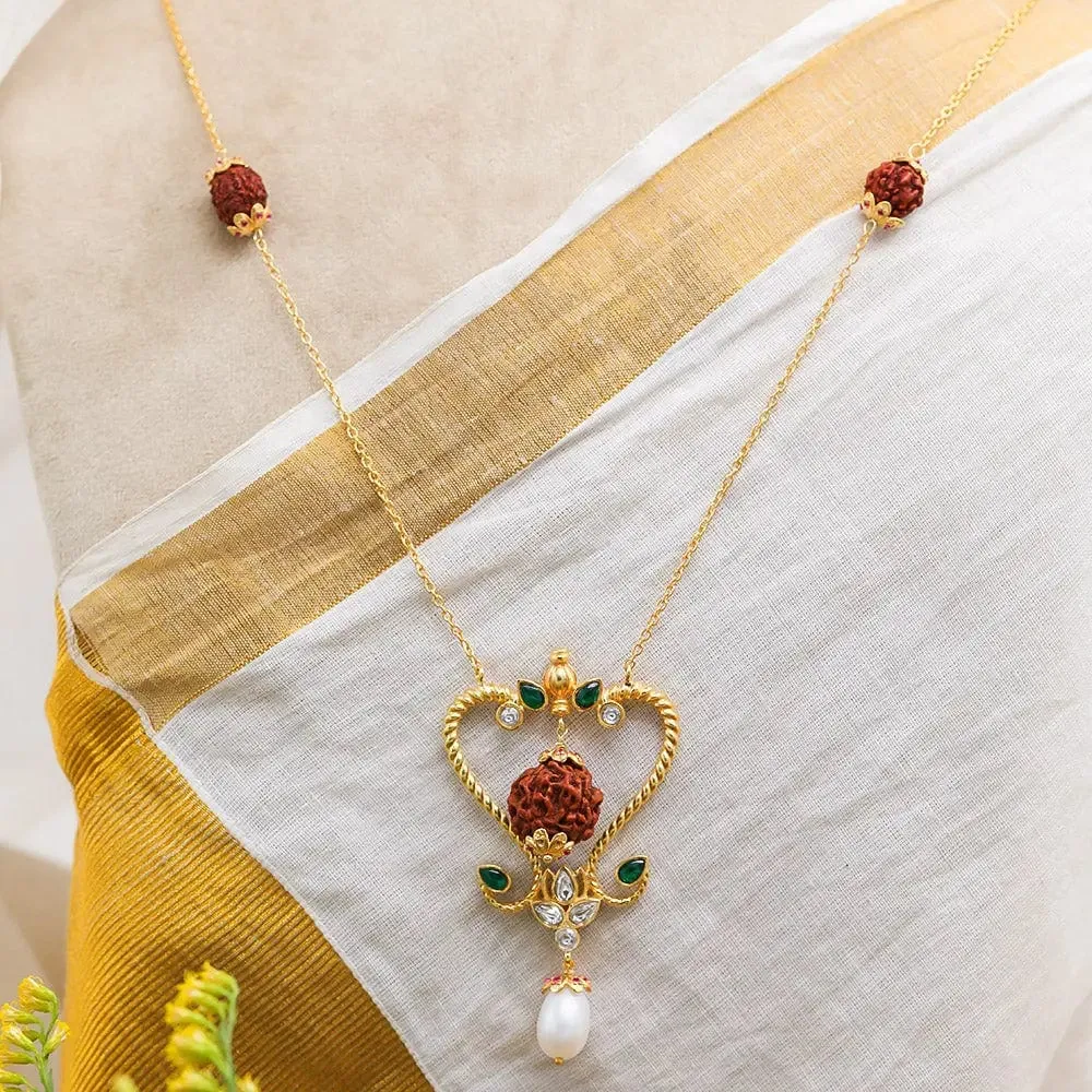 Silver 92.5 Sitayan rudraksh Necklace