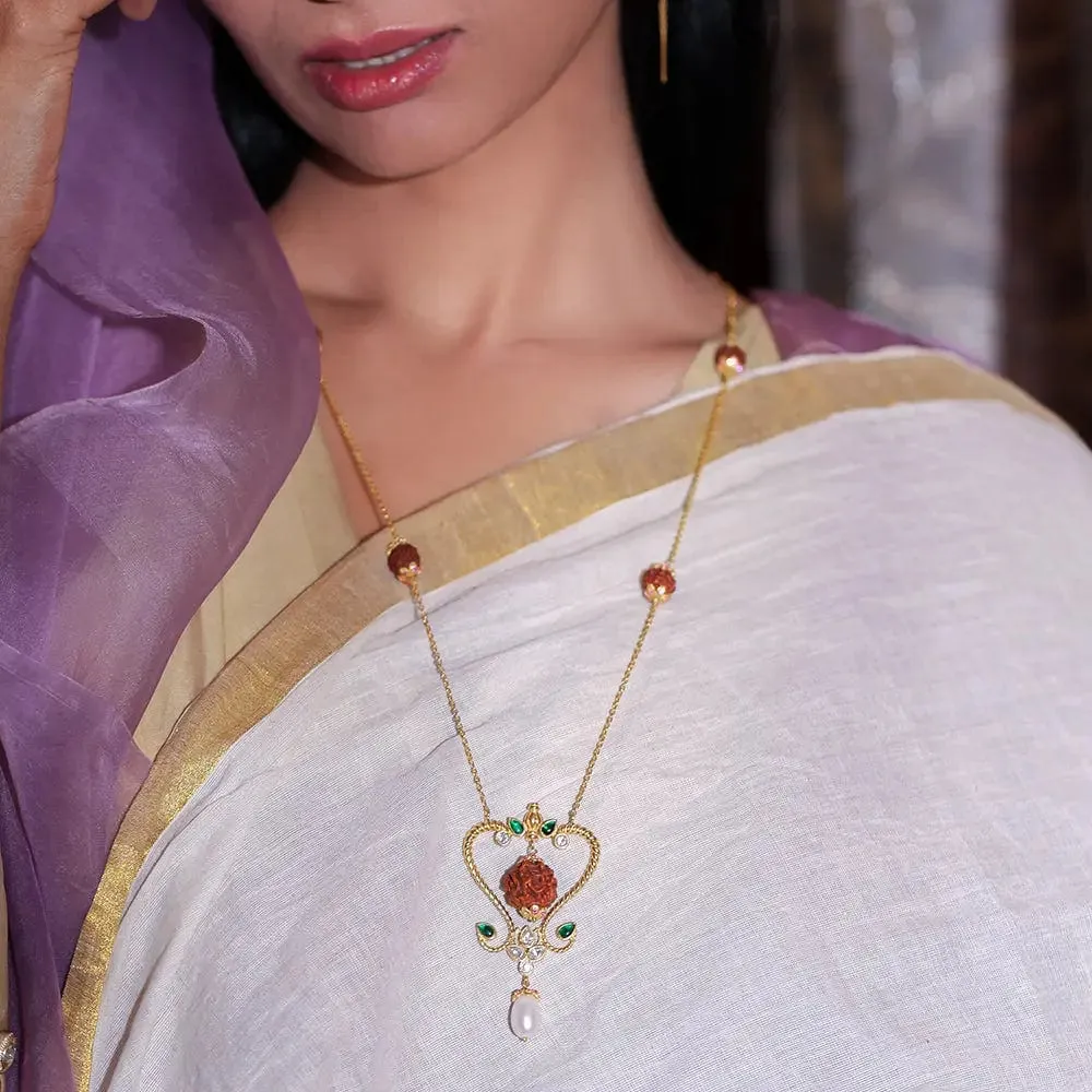 Silver 92.5 Sitayan rudraksh Necklace
