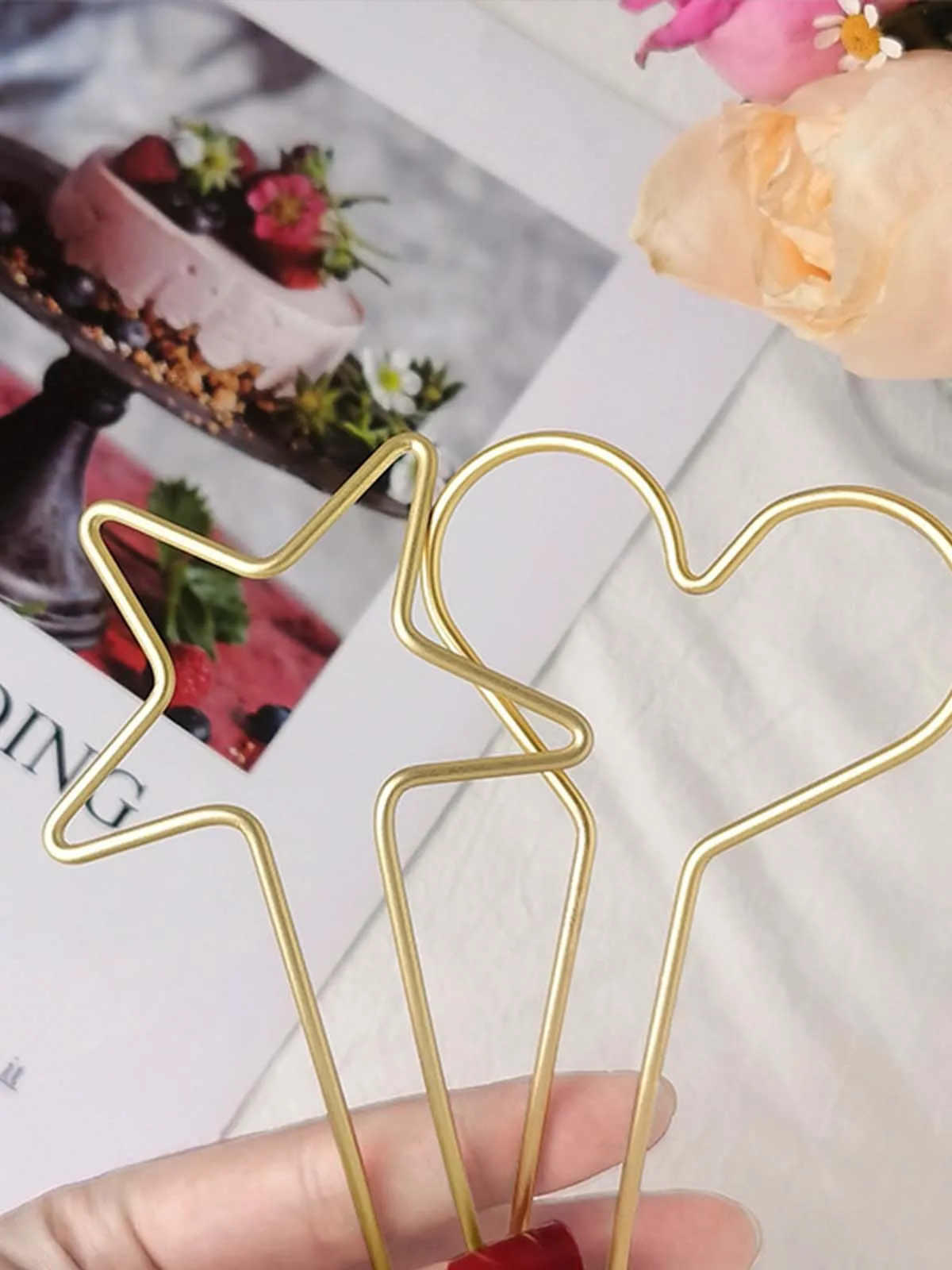 Simple star-shaped love hairpin hairpin