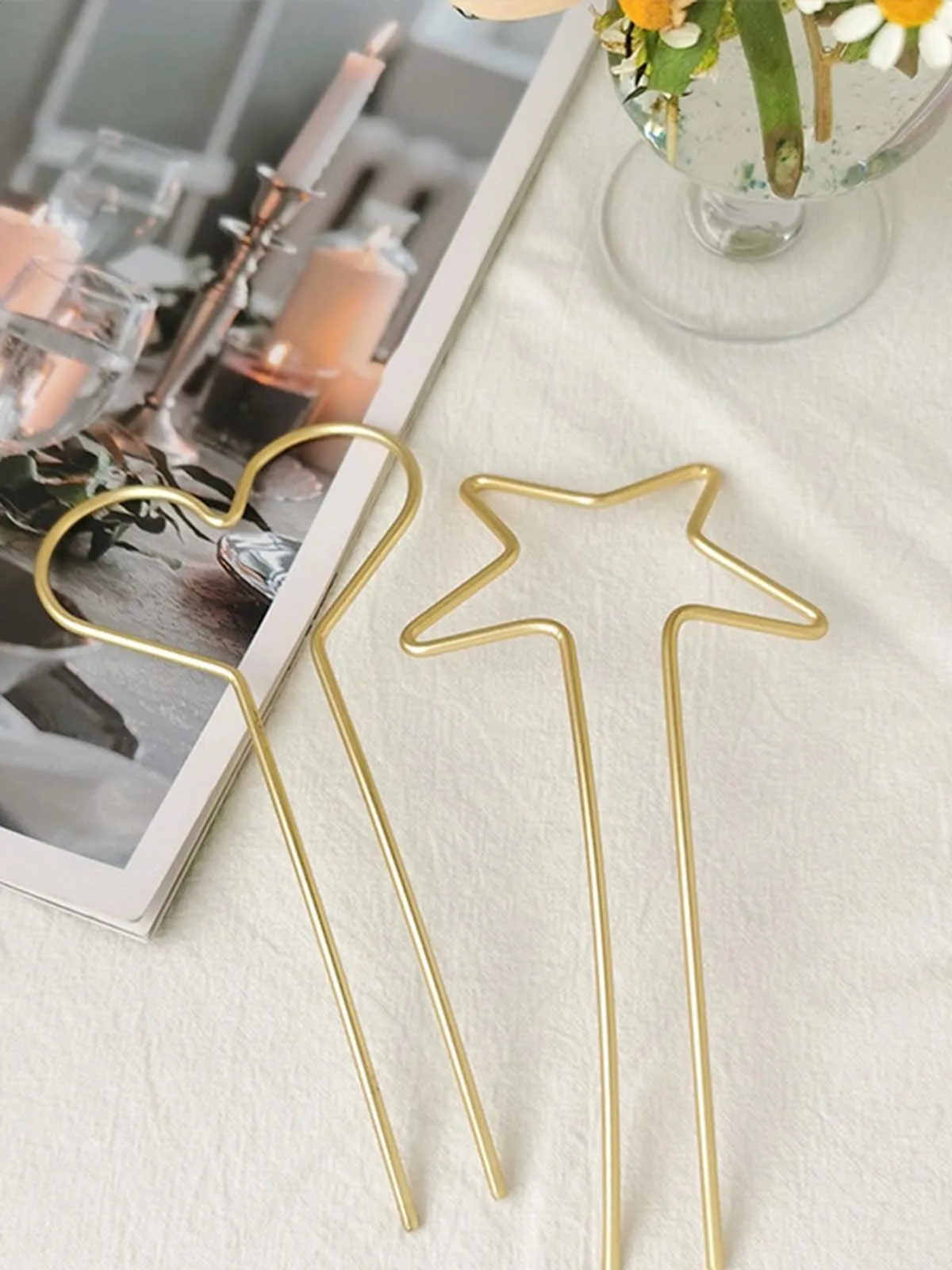 Simple star-shaped love hairpin hairpin