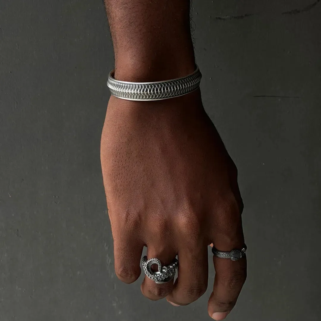 Snake Scale Cuff Bracelet