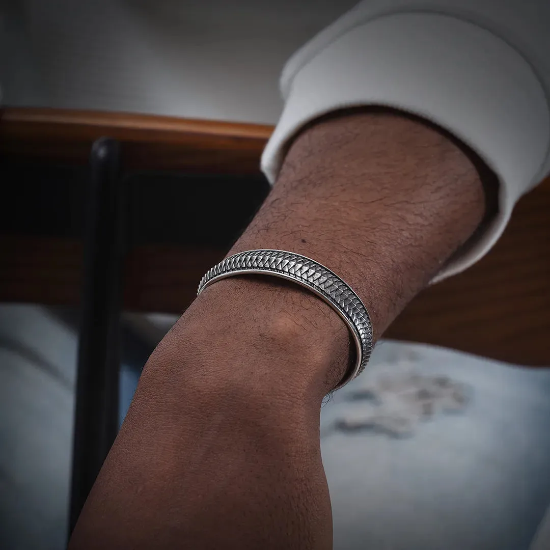 Snake Scale Cuff Bracelet