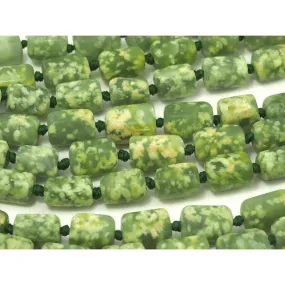 Snow Jade Rectangular Bead Strand