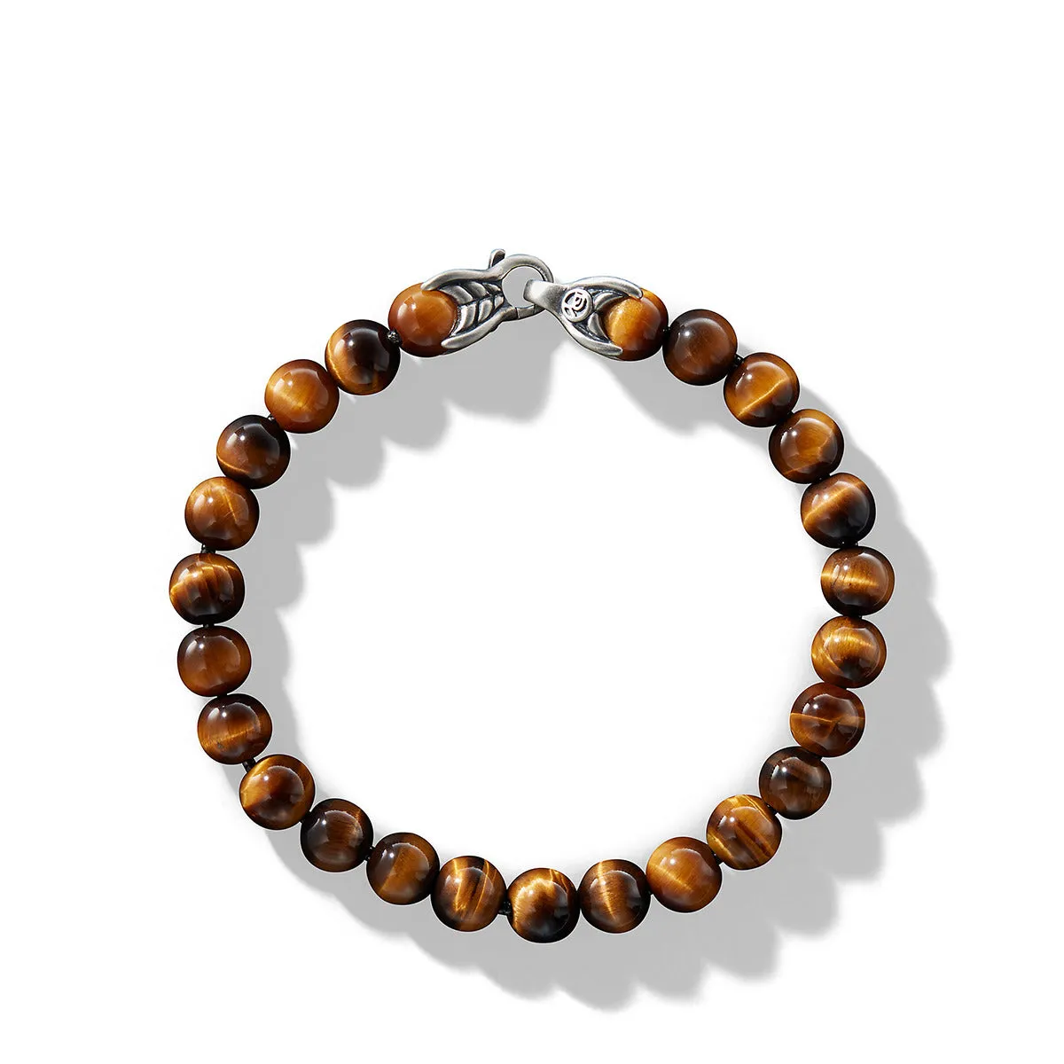 Spiritual Beads Bracelet in Sterling Silver with Tigers Eye