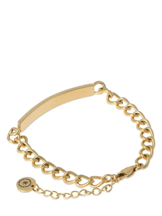 Sporty &amp; Rich   Classic logo curb chain bracelet 