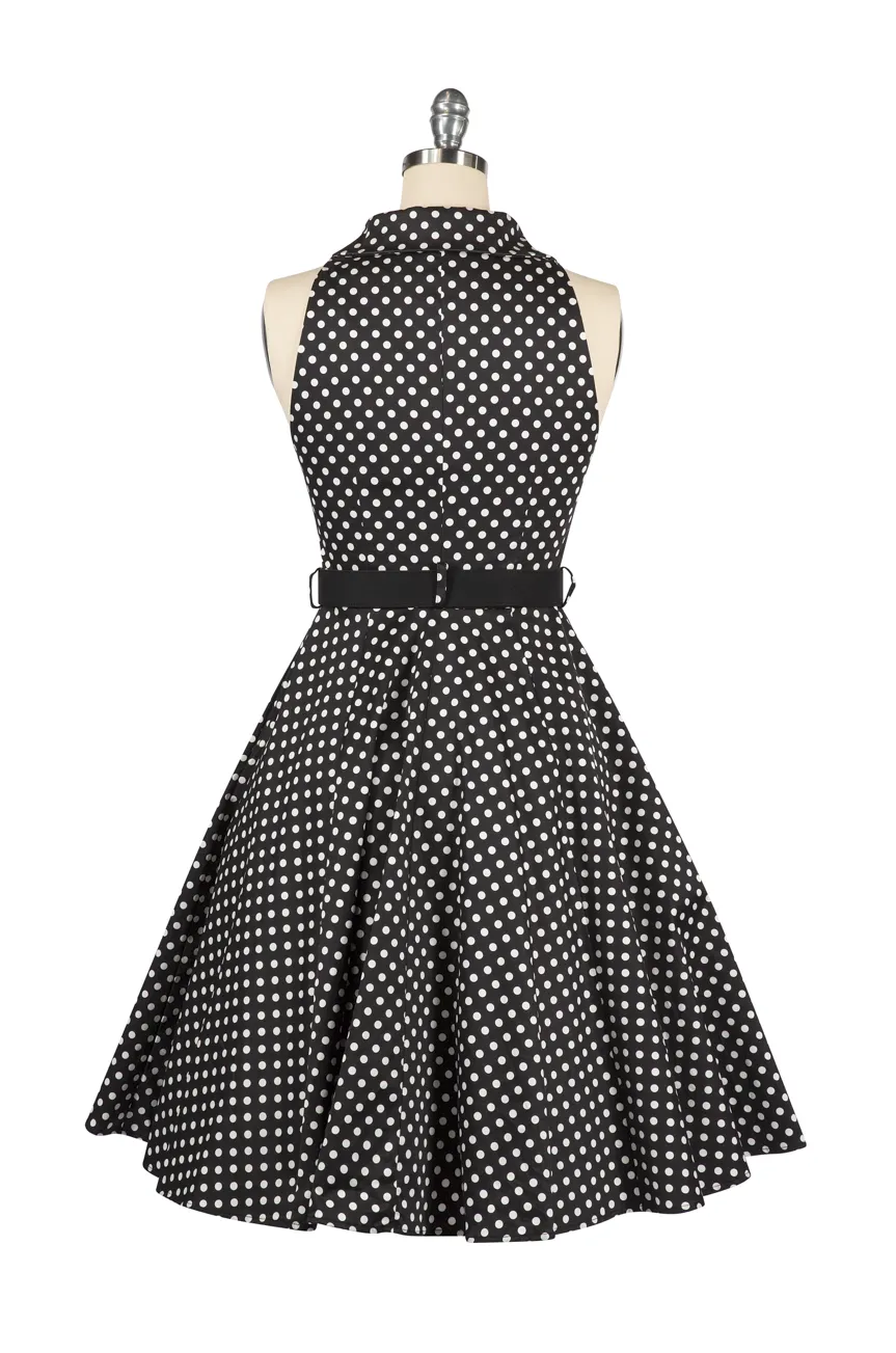 Spot Me In The Crowd Dress (Black)
