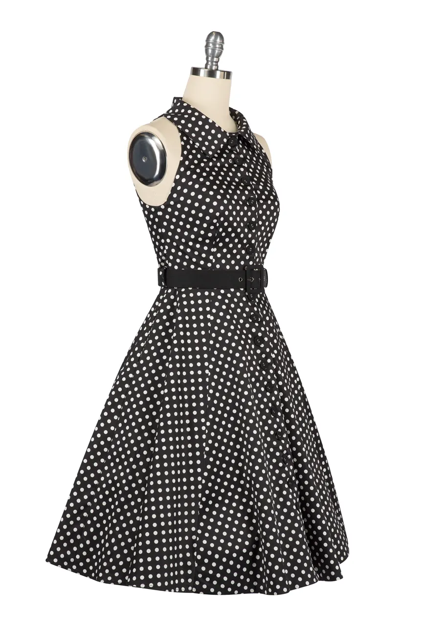 Spot Me In The Crowd Dress (Black)