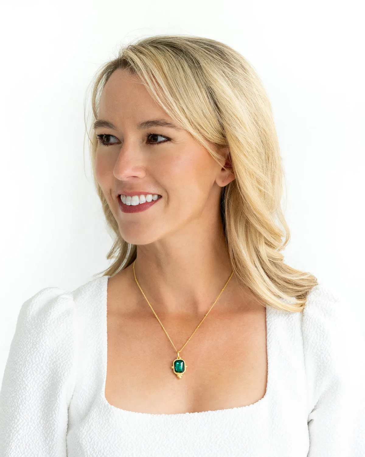 Susan Shaw Dainty Collins Necklace - Evergreen