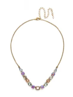 Tansy Half Line Tennis Necklace
