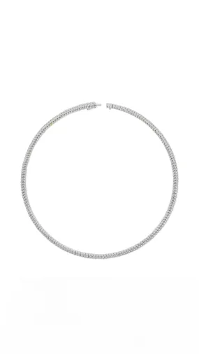 Thin Zoe Choker in White Gold