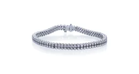 Twin-Strand Diamond Tennis Bracelet